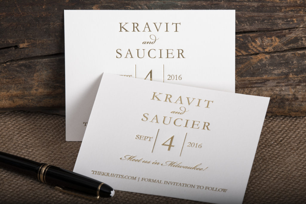 Raghaus custom letterpress wedding invitations