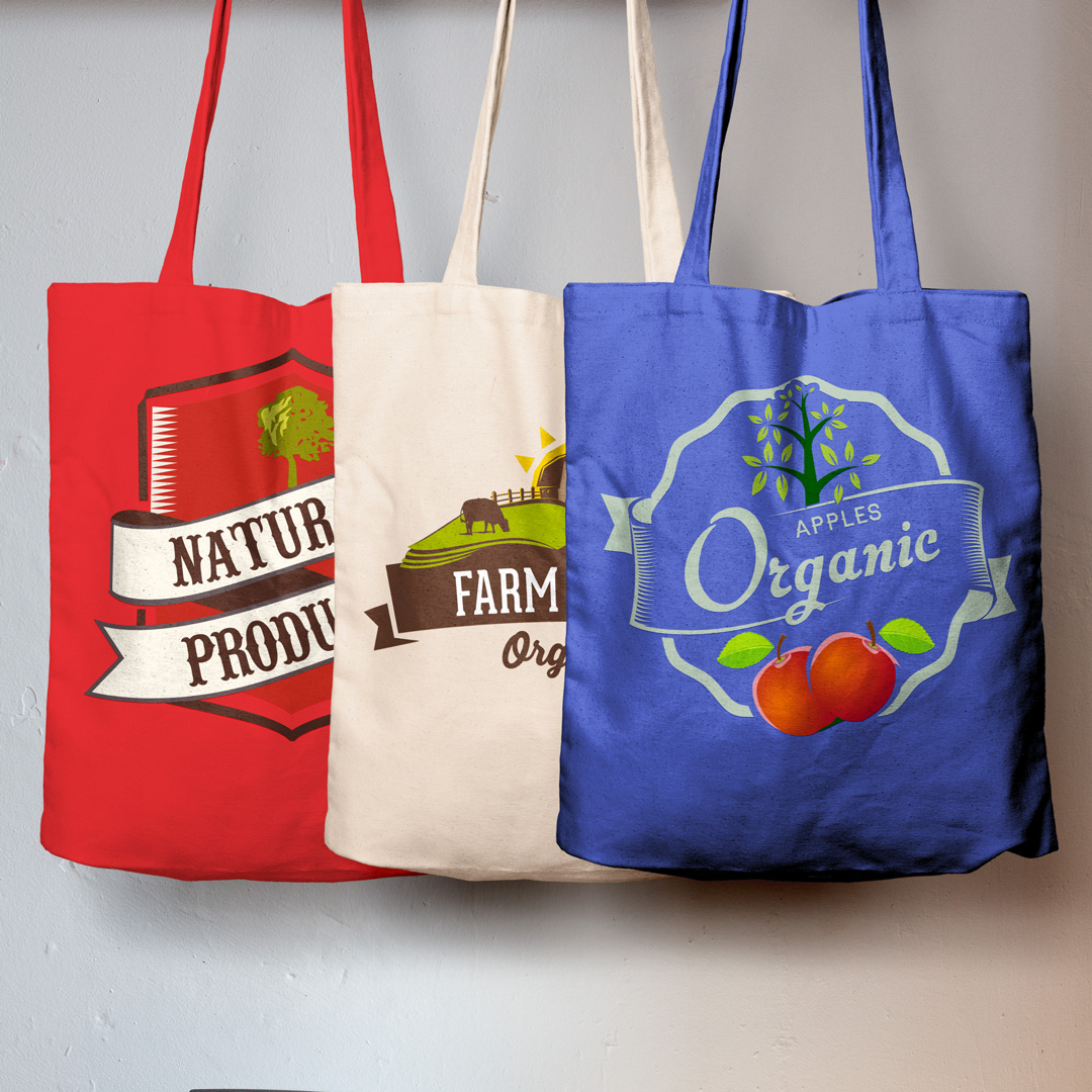 Go Green Sustainable Canvas Tote  Shopping Bag  6oz 