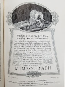 AB Dick Mimeograph No 78 advertisement