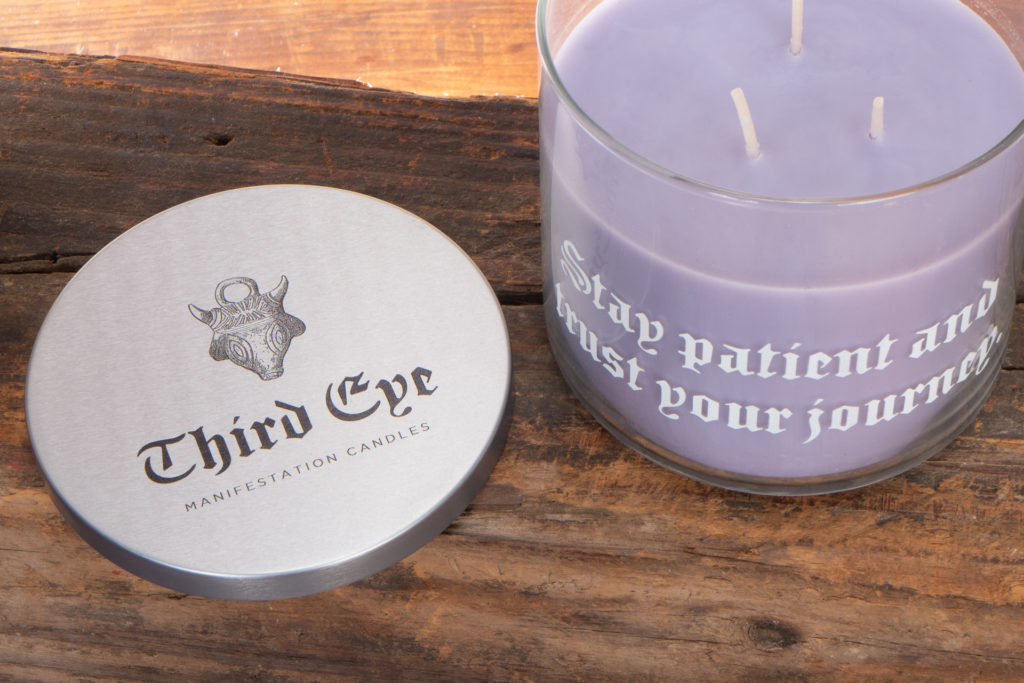 UV Printed Glass Candle and Lid | Premium Artisanal Print Studio, Hudson Valley, New York UV Printed Glass Candle and Lid