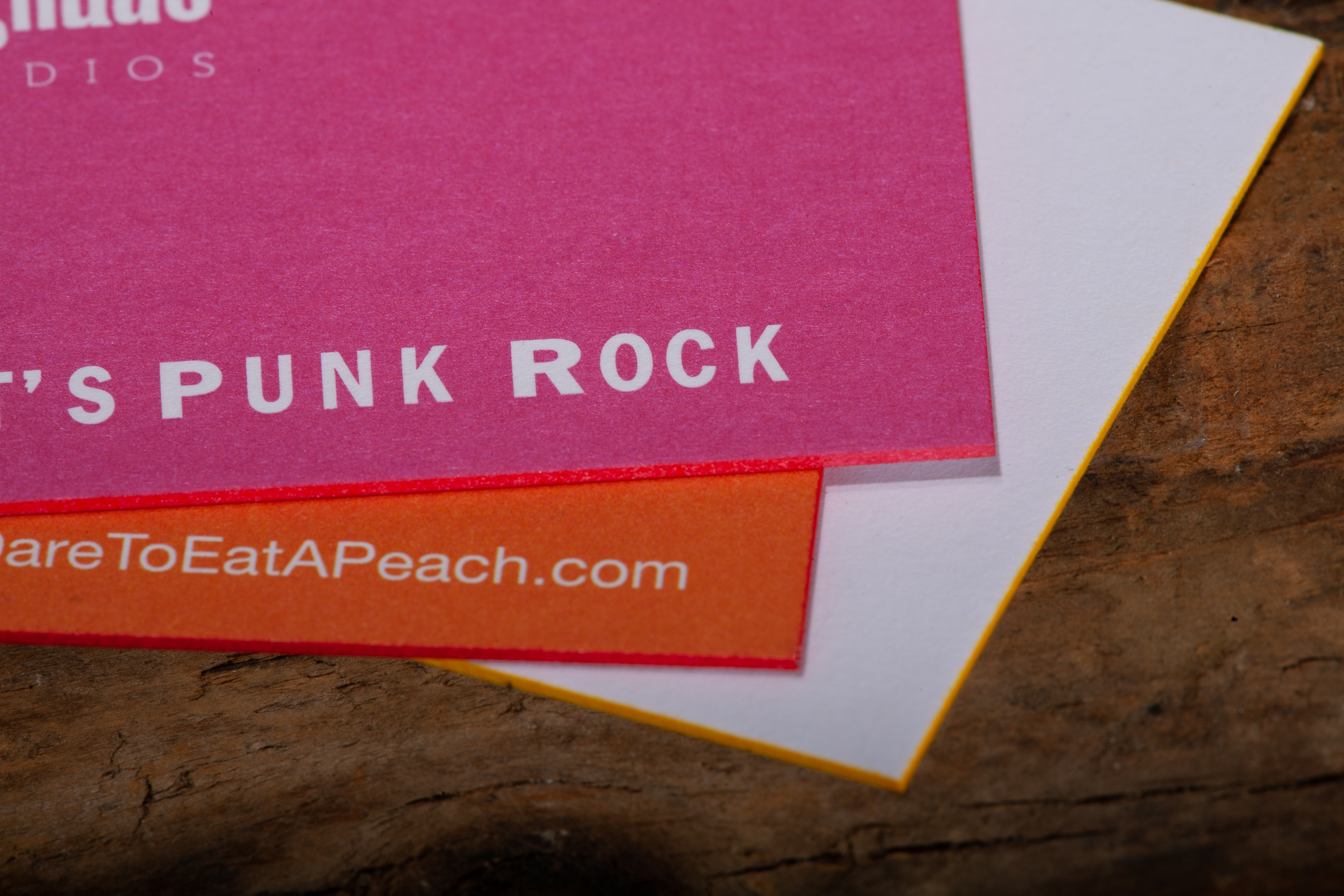 Business Cards Super thick painted edge cards Raghaus Studios