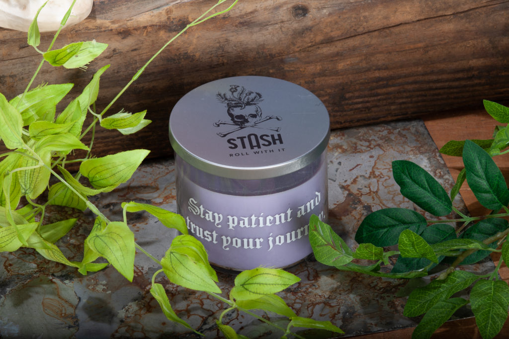 Stash scented candle "Stay patient and trust your journey" Raghaus