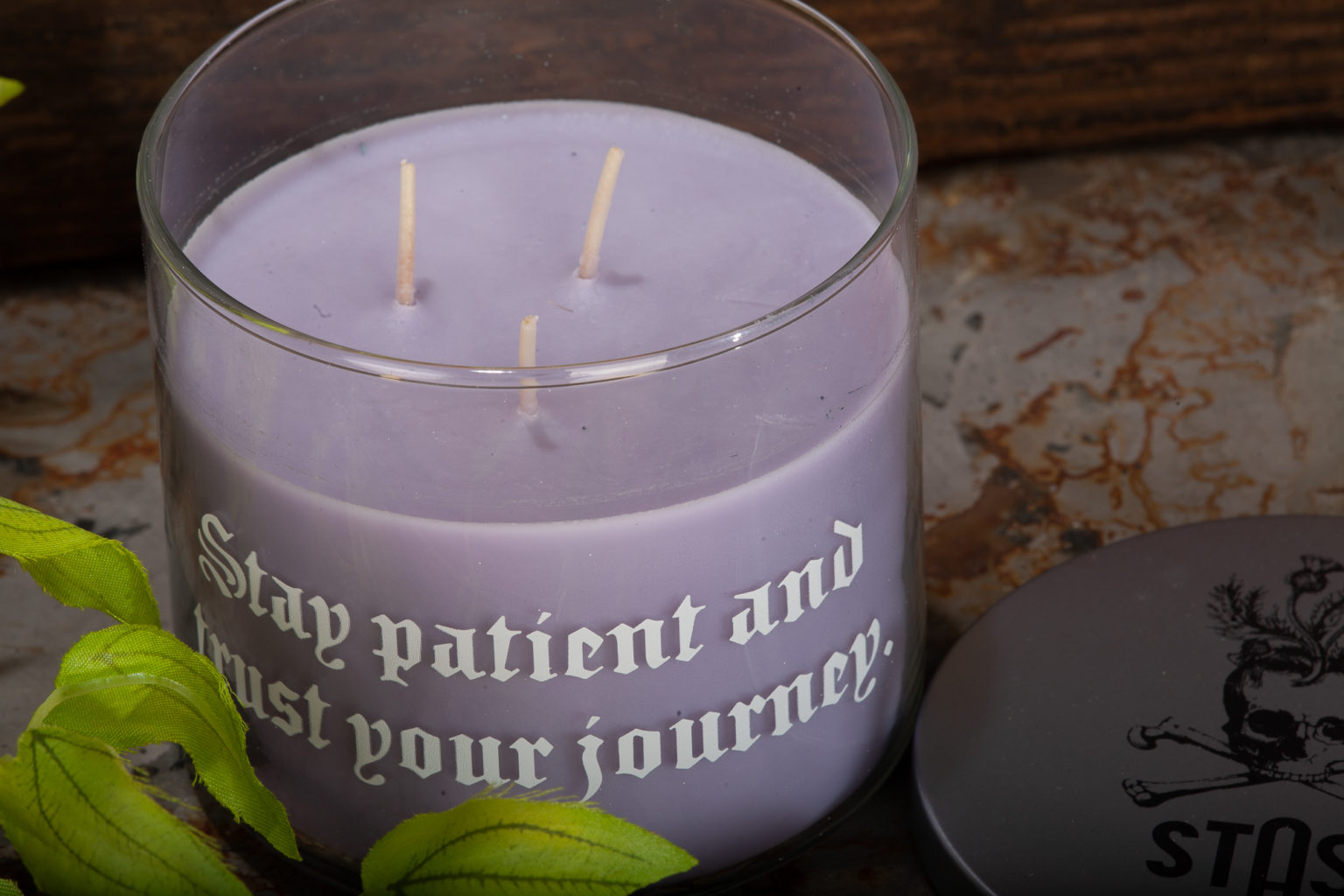 Stash scented candle "Stay patient and trust your journey" Raghaus