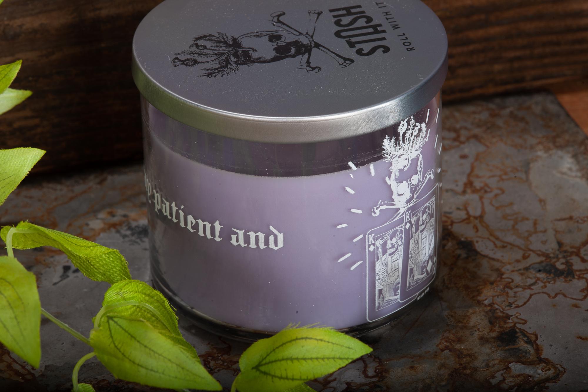 Stash King of Punk Rock scented candle “Stay patient and trust your