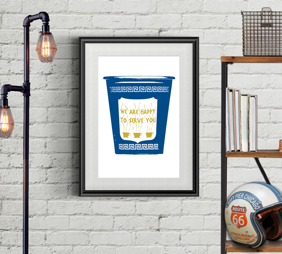 Iconic NYC pop art coffee cup · Anthora New York City Custom