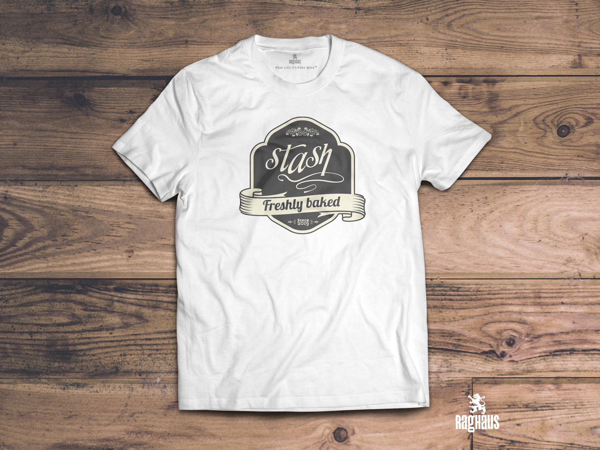 Stash Freshly Baked T-shirt | Custom Letterpress & Specialty Printing