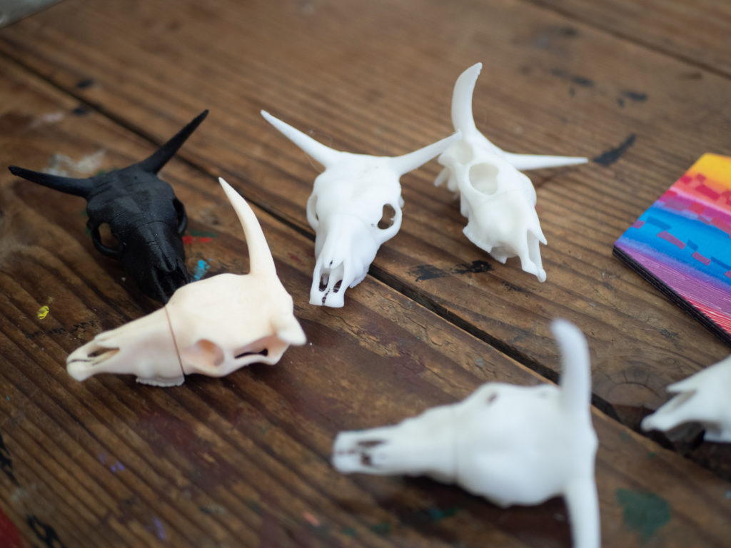 PokerFace Bull Skull USB thumb drive | Premium Artisanal Print Studio, Hudson Valley, New York