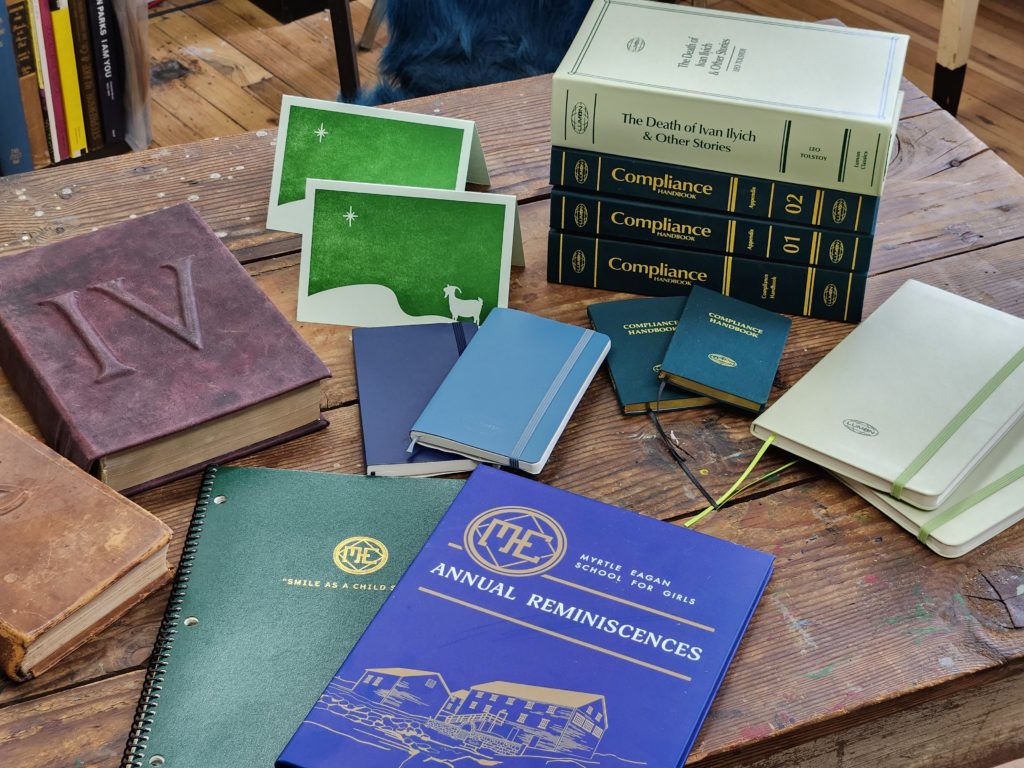 2024-04-01 12.58.09 | Premium Artisanal Print Studio, Hudson Valley, New York Severance S2 Prop Books