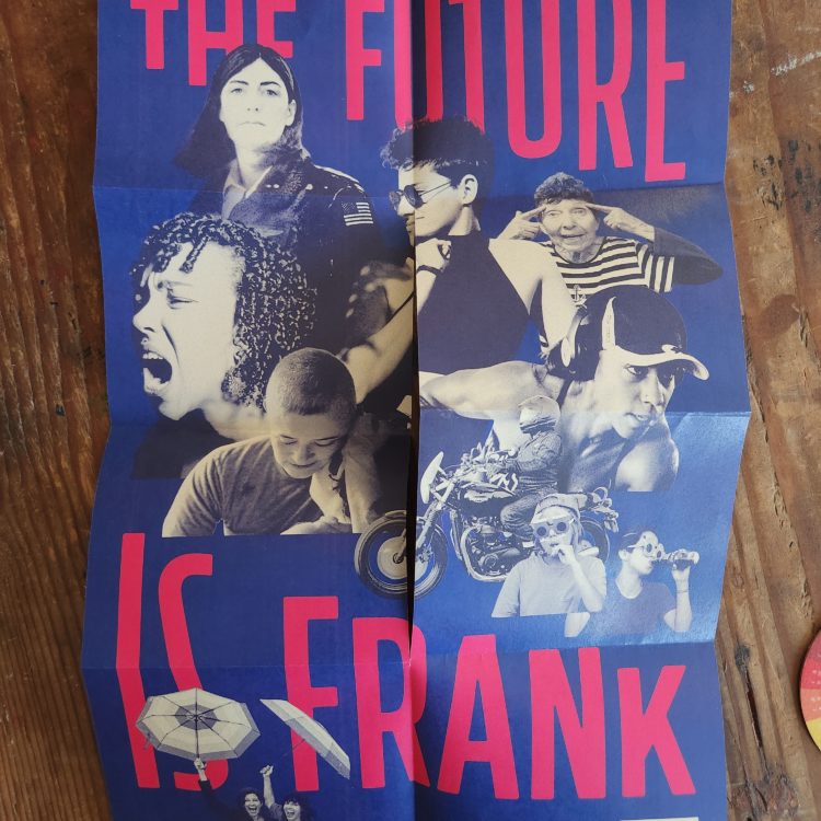 Single sheet 8-page zine with mini poster