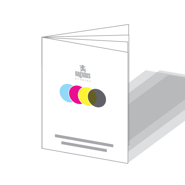 Single sheet 8-page zine with mini poster